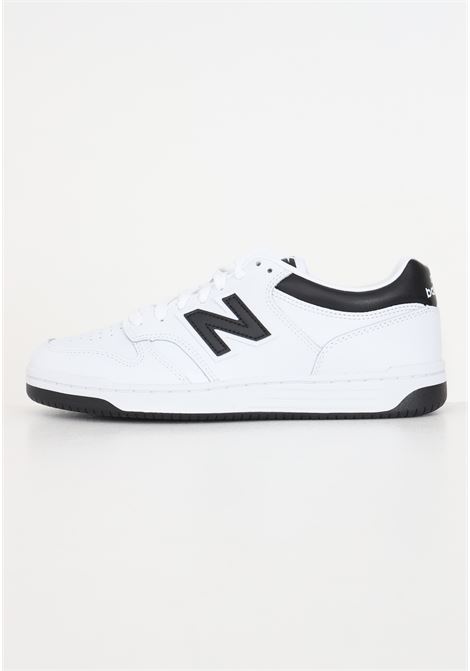 Sneakers bianche e nere  uomo donna modello 480 NEW BALANCE | BB480LBKWHITE-BLACK